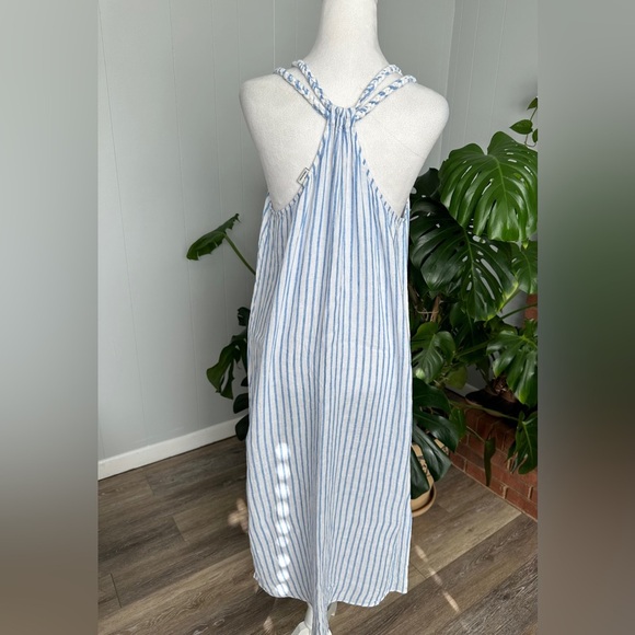 🛍️Rachel Zoe blue white sleeveless dress Size M - Picture 4 of 6